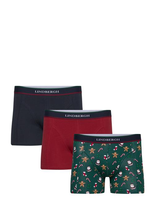 Lindbergh X-Mas Cotton Boxers 3-Packs Lindbergh Navy