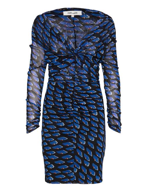 Diane von Furstenberg Dvf Ganesa Mini Dress Diane Von Furstenberg Blue