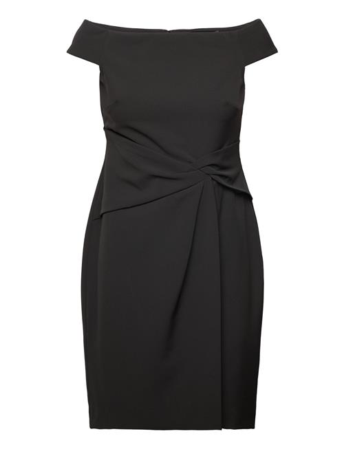 Crepe Off-The-Shoulder Cocktail Dress Lauren Ralph Lauren Black