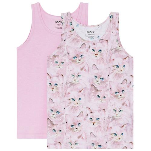 Molo 2-pak GOTS Jeanie Tanktoppe Kitten Lavender | Lyserød | 92/98 cm