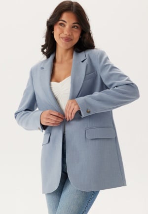 SELECTED FEMME Slfrita-freia Ls Long Blazer Endless Sky Detail:melange 42