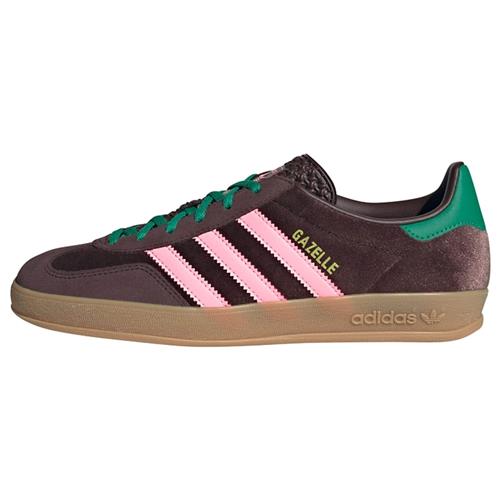 ADIDAS ORIGINALS Sneaker low 'GAZELLE'  mørkebrun / mørkegrøn / lyserød