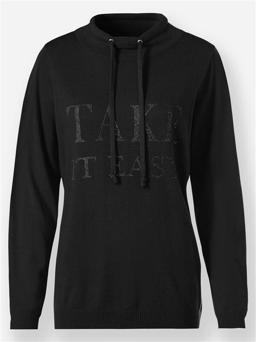 heine Pullover  sort / transparent