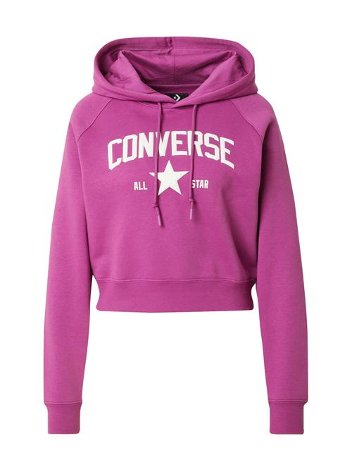 CONVERSE Sweatshirt  neonlilla / hvid