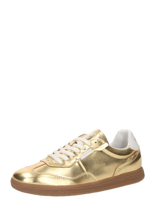 Se STEVE MADDEN Sneaker low 'Emporia'  guld / hvid ved About You