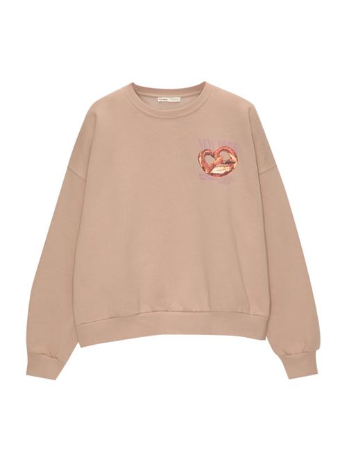 Pull&Bear Sweatshirt  nude / lavendel / hummer / gammelrosa