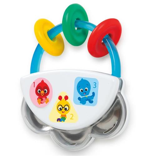 Baby Einstein Tiny Tambourine™ Musiklegetøj Med Rangle | Hvid | 0-3