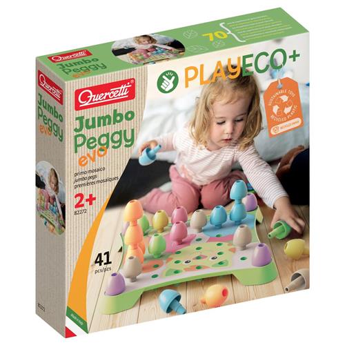 Quercetti Eco+ Jumbo Peggy Byggesæt | Rød | 2-6 years