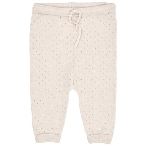 Copenhagen Colors Merino uld hulmønster joggingbukser Cream |  | 80 cm