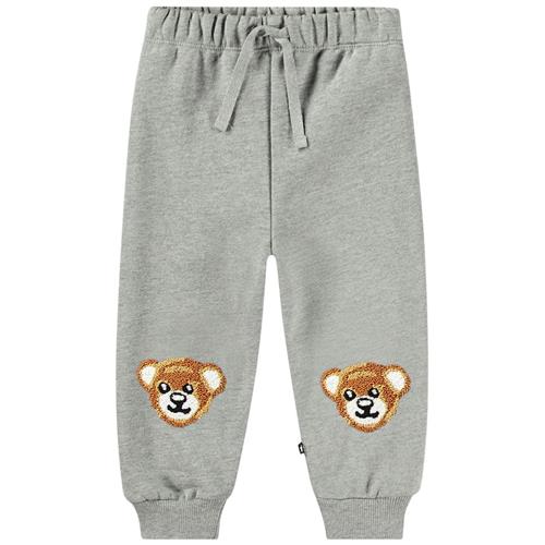 Molo GOTS Simeon Joggingbukser Teddy Friend Gray | Grå | 104 cm