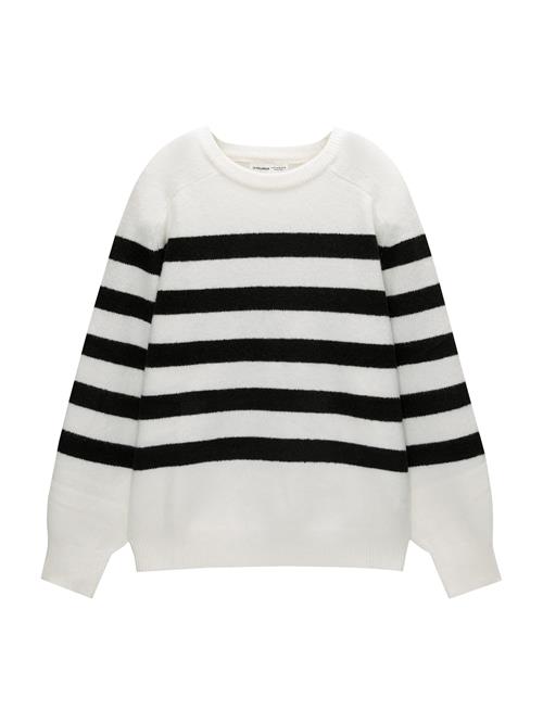 Pull&Bear Pullover  sort / hvid