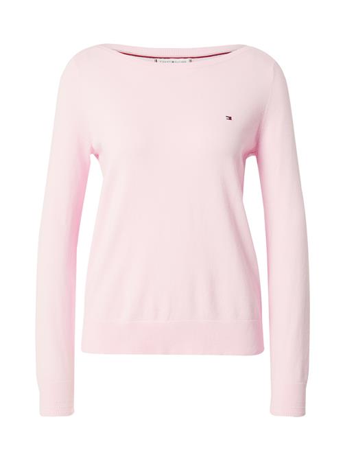 Se TOMMY HILFIGER Pullover 'CO JERSEY STITCH BOAT-NK SWEATER'  pink ved About You