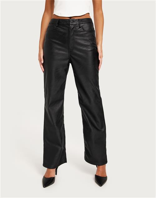 JJXX - Sort - Jxkenya Hw Straight Faux Leat Pant