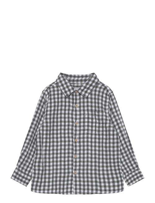 Regular-Fit Check Shirt Mango Grey