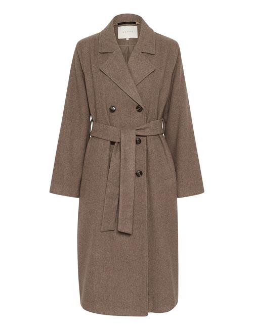 Kafanny Long Coat Kaffe Brown