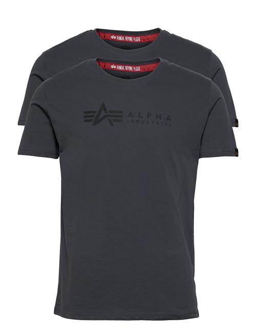 Se Alpha Industries Alpha Label T 2 Pack Alpha Industries Black ved Booztlet