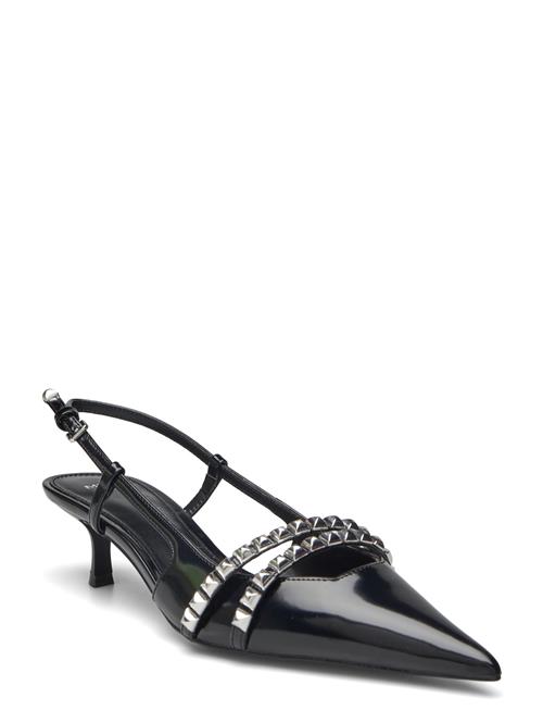 Studded Slingback Shoes Mango Black