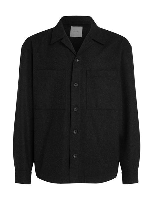 Calvin Klein Wool Blend Overshirt Calvin Klein Black