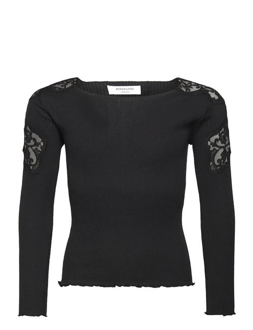 Rkbaybay Ls Blouse W/ Lace Rosemunde Kids Black