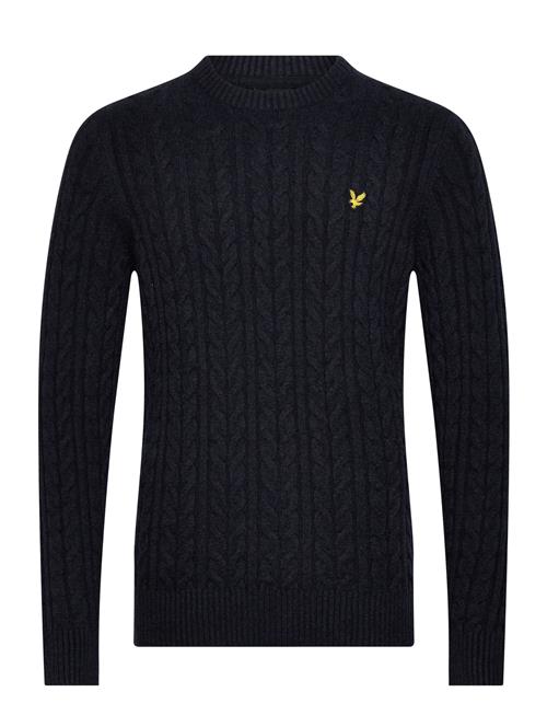 Cable Crew Neck Jumper Lyle & Scott Black