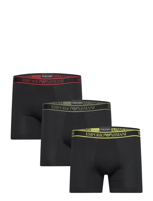 Men's Knit 3-Pack Boxer Emporio Armani Black