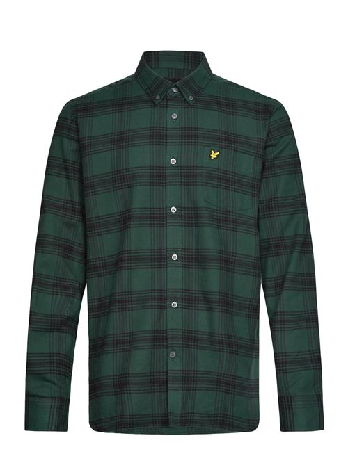 Lyle & Scott Tonal Check Flannel Shirt Lyle & Scott Green