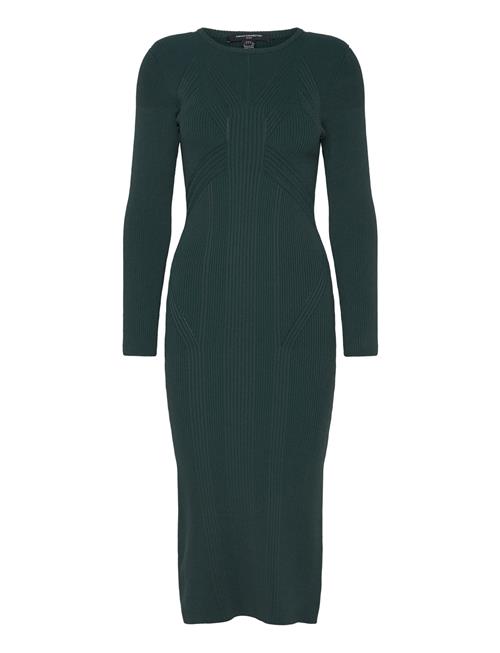 French Connection Kairi Rib Ls Midi Dress French Connection Green