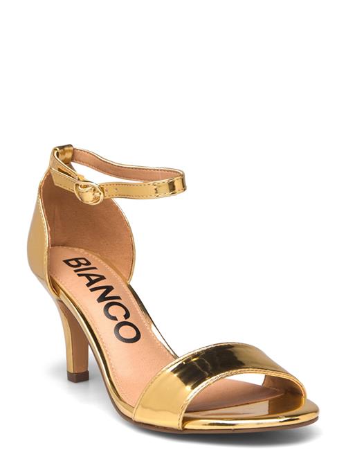 Bianco Biaadore Sandal Patent Bianco Gold