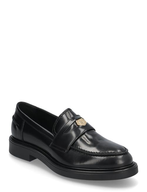 Biaadda Penny Loafer Coin Polido Bianco Black