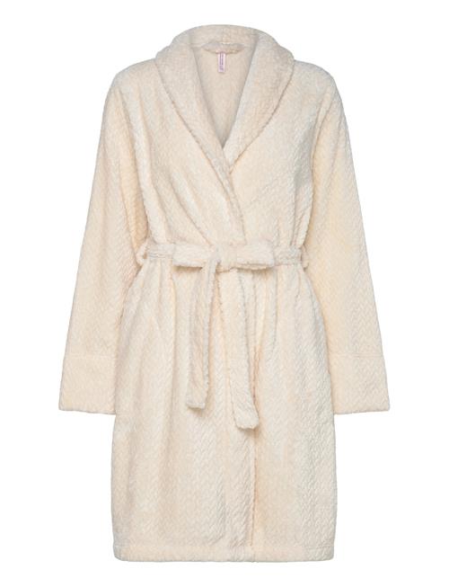 Hunkemöller Fleece Bathrobe Hunkemöller Cream