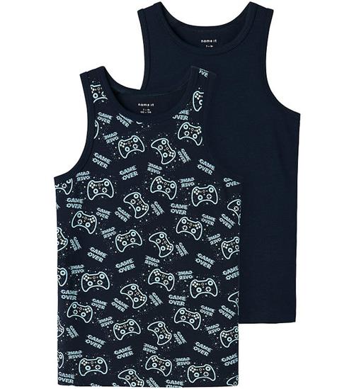 Name It Tanktop - Noos - 2-pak - NkmTank - Dark Sapphire