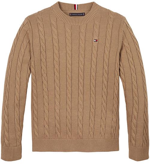 Se Tommy Hilfiger Bluse - Strik - Safari Canvas ved KidsWorld