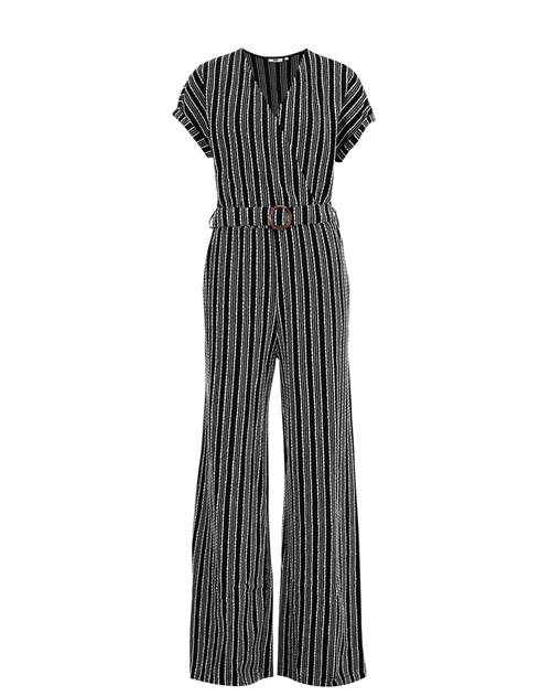 WE Fashion Jumpsuit  sort / hvid