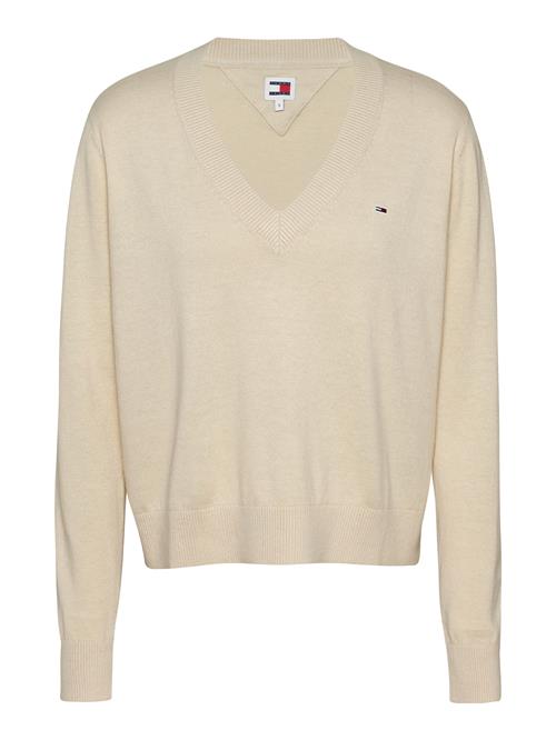 Tommy Jeans Pullover 'ESSENTIAL'  beige-meleret