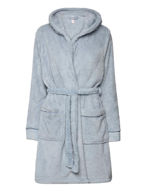 Hunkemöller Fleece Bathrobe Short Hunkemöller Blue