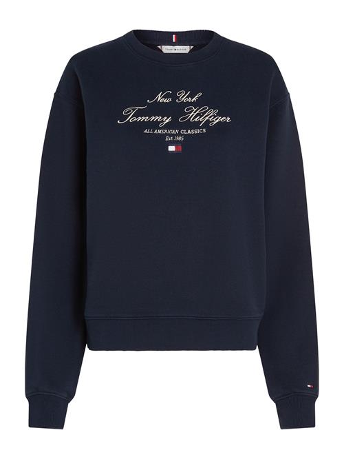 Se TOMMY HILFIGER Sweatshirt  marin / rød / hvid ved About You