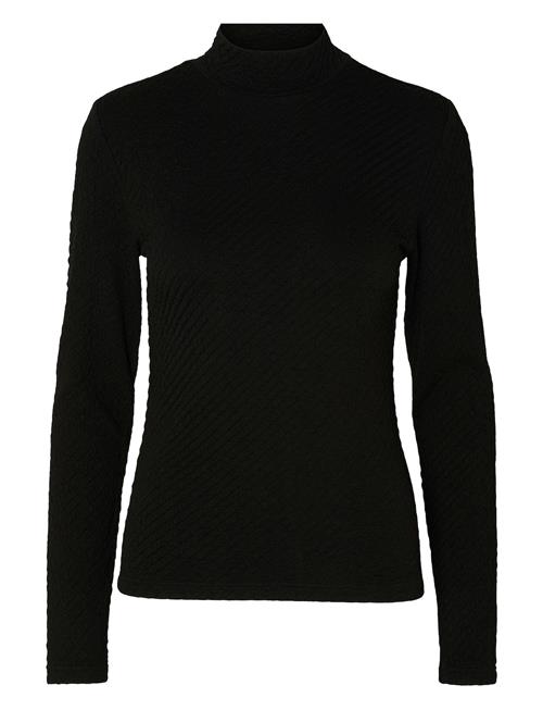 Selected Femme Slfginny Ls High Neck Top Noos Selected Femme Black