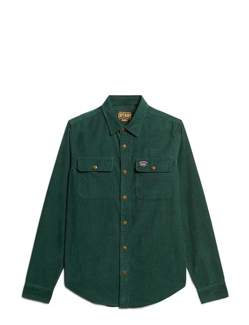 Superdry Corduroy Workwear Shirt Superdry Green