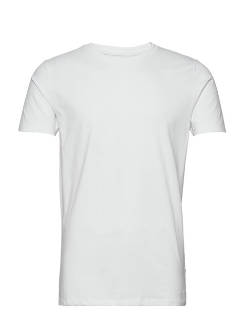 Lindbergh Mens Stretch Crew Neck Tee S/S Lindbergh White