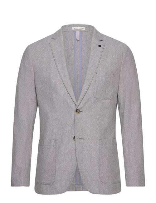 Tom Tailor Cotton Linen Blazer Tom Tailor Grey