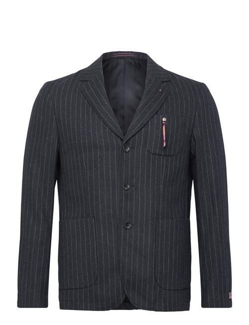 Relaxed 3-Button Wool-Blend Pinstripe Blazer Scotch & Soda Black