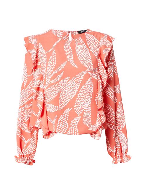 Wallis Bluse  orange / hvid