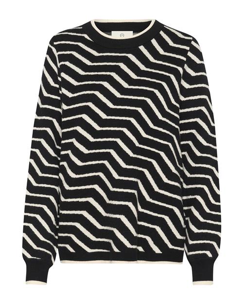 Kaffe Pullover  sort / hvid