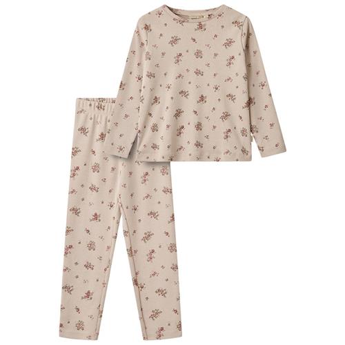 Wheat GOTS Mila Blomstret Pyjamas Lyselilla | Lilla | 116 cm