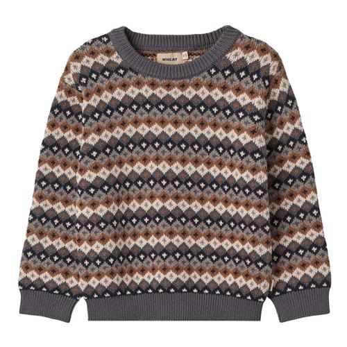 Se Wheat GOTS Elias Strikket Trøje Multifarvet 104cm  Creme  104 cm  mand ved Babyshop