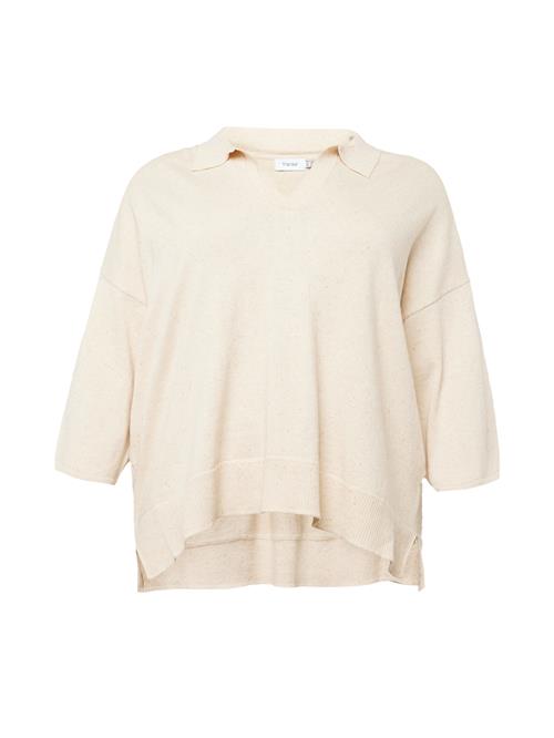 Fransa Curve Pullover 'KATE'  hvid-meleret