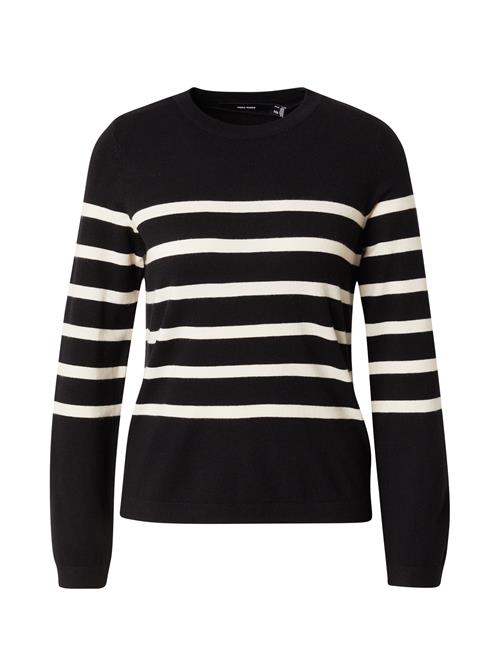 VERO MODA Pullover 'VMSaba'  sort / hvid