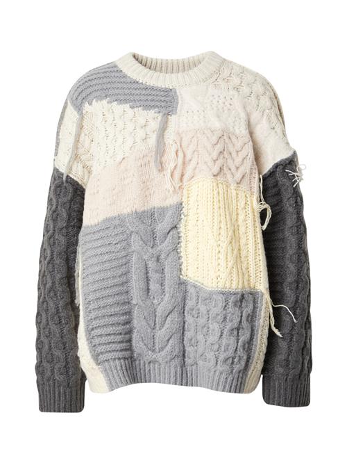 TOPSHOP Pullover  ecru / grå / mørkegrå / offwhite