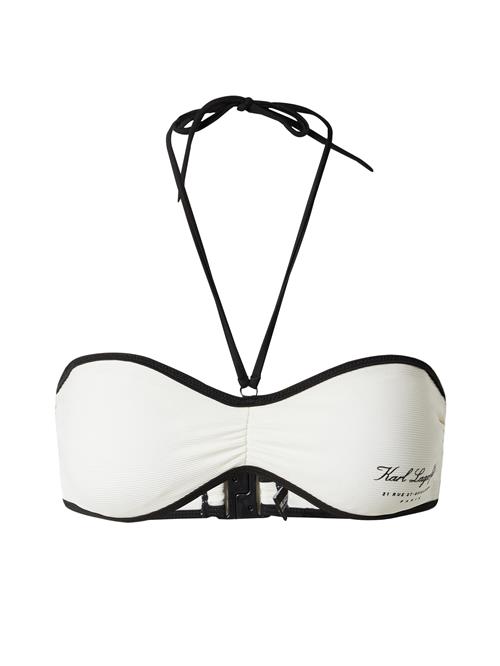 Karl Lagerfeld Bikinioverdel 'Hotel'  creme / sort