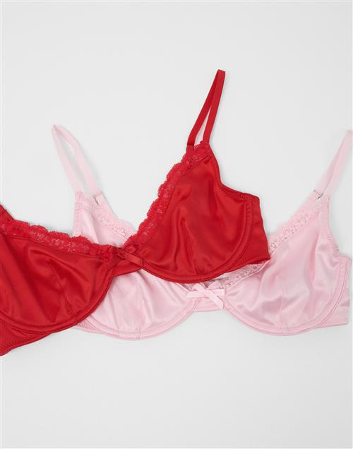 Nelly - Rød - Loveable 2-Pack Bra